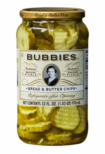 Bubbies Bread Butter Pickle Chips 33 Fl Oz Kroger