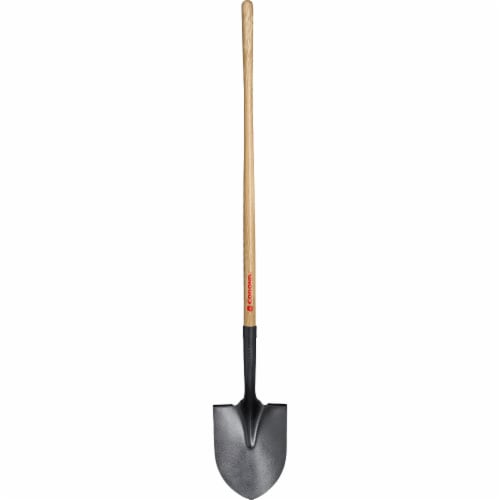 Corona 16 Gauge Steel Round Point Shovel With 48 in. Wood Handle Perspective: front