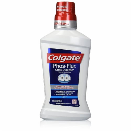 Colgate® Ortho Defense® Phos- Flur Mouthwash Perspective: front
