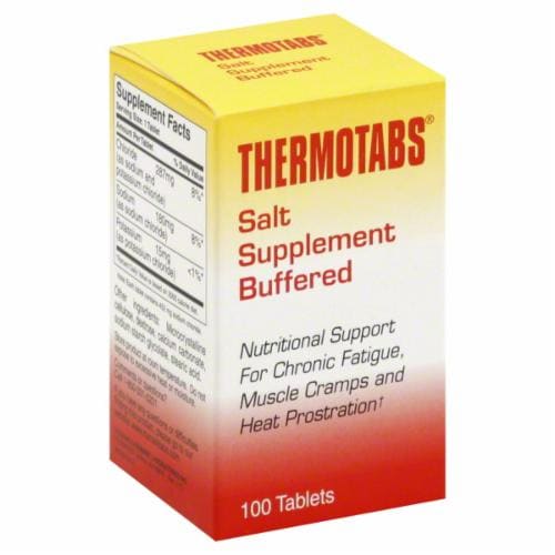 Thermotabs Buffered Salt Supplement Perspective: front