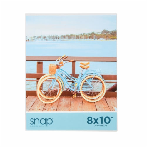 Snap® 8x10 Clear Bent Acrylic L Photo Frame Perspective: front