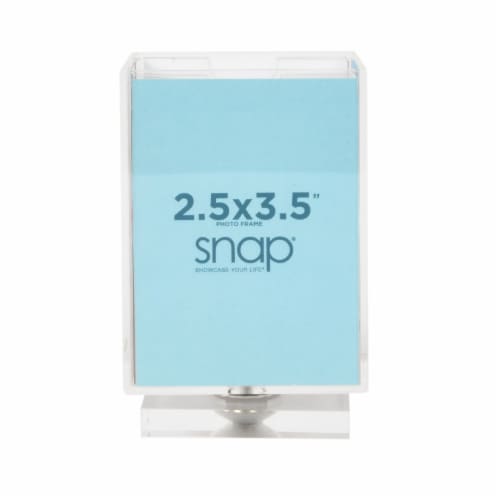 Snap® Clear Swivel 4-Photo Frame Pencil Cup Perspective: front