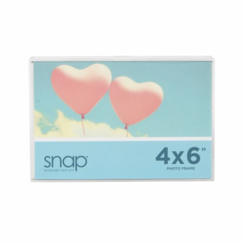 Snap® 4x6 Clear Acrylic Box Photo Frame Perspective: front