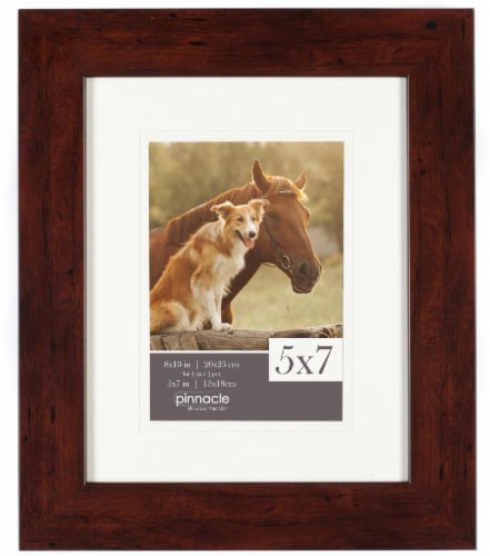 Gallery Solutions Matted Picture Frame - Walnut Perspective: front