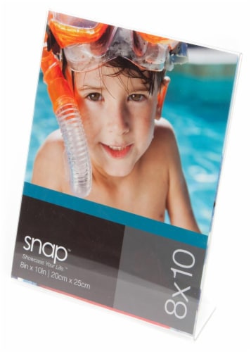 Pinnacle Snap Acrylic Picture Frame - Clear Perspective: front