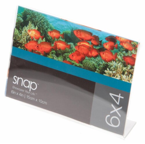 Pinnacle Snap 4 x 6 Acrylic Picture Frame - Clear Perspective: front
