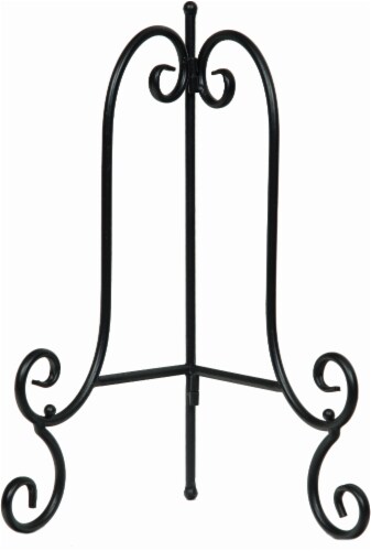 Pinnacle Scallop Metal Easel - Black Perspective: front