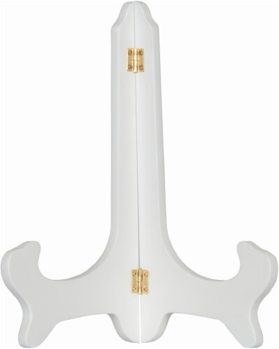 Pinnacle Hinged Wooden Easel - White Perspective: front
