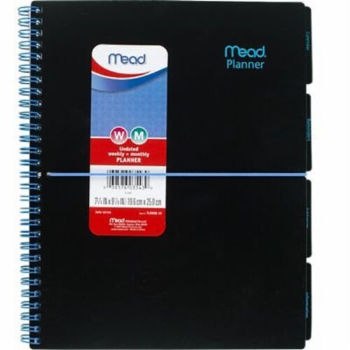 Mead® Weekly/Monthly Planner Black, 1 ct Fred Meyer