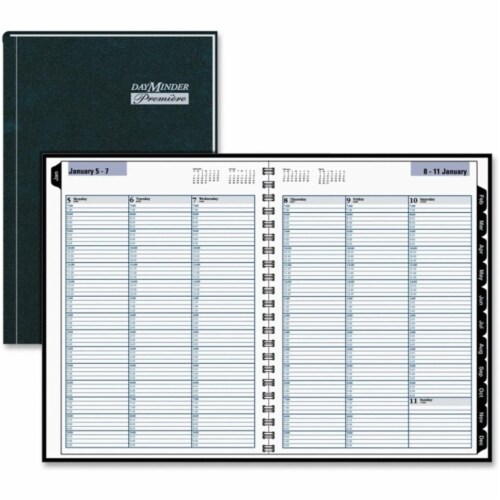 At A Glance AAGG520H00 8 x 11 in. Premiere Weekly Appointment Book - Black Perspective: front