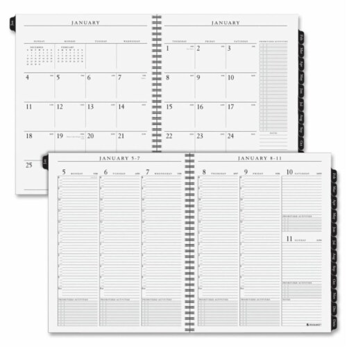 At A Glance AAG7091110 9 x 11 in. Weekly & Monthly Appointment Refills - White Perspective: front