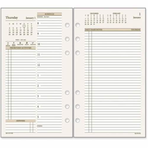 Day Runner AAG471225 4 x 6 in. Undated Day Runner PRO Planner Refill, 1