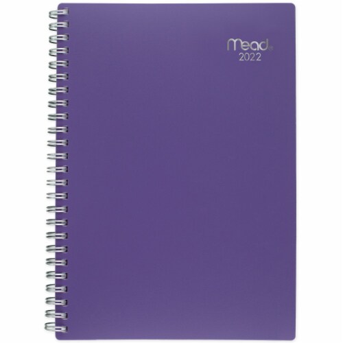 Mead® 2022 Basic Weekly/Monthly Planner - Purple Perspective: front