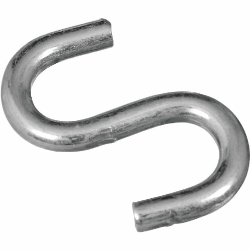 National 1-1/2 In. Zinc Heavy Open S Hook (4 Ct.) N121616 Perspective: front