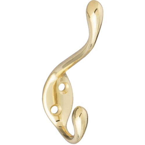 National Hardware V1960 Coat/Hat Hooks - Solid Brass in Solid Brass