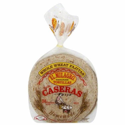 El Milagro Wheat Fajitas Perspective: front