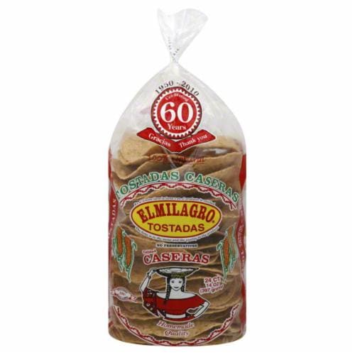 El Milagro Homestyle Salt Tostadas Perspective: front