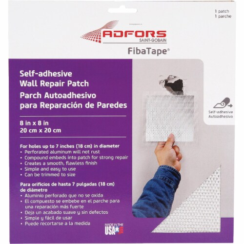 FibaTape 8 In. x 8 In. Wall & Ceiling Self-Adhesive Drywall Patch FDW6714-U Perspective: front
