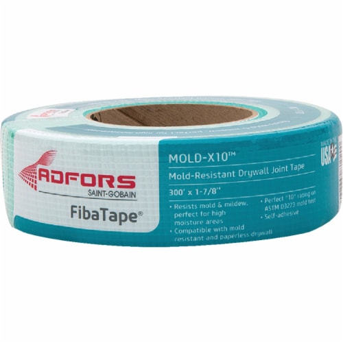 FibaTape Mold-X10 300 ft. Self-Adhesive Mesh Drywall Joint Tape FibaTape Mold-X10 300 ft. Self-Adhesive Mesh Drywall Joint Tape