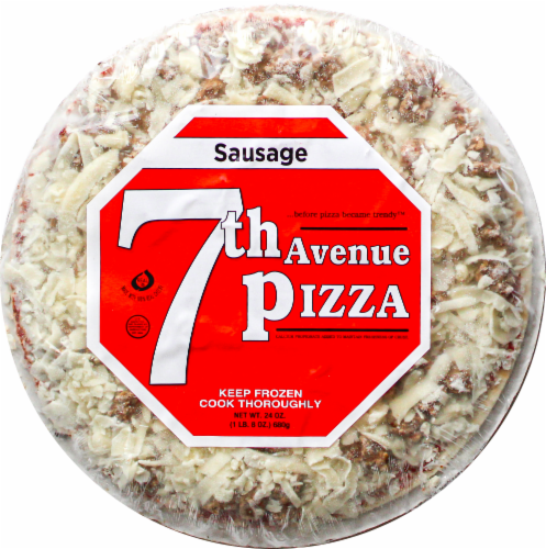 7th Avenue Sausage Pizza Perspective: front