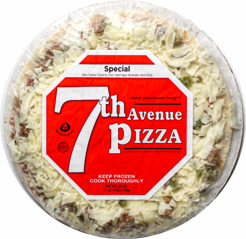 7th Avenue Special Pizza Perspective: front