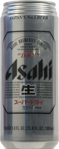 Asahi Super Dry Draft Beer Perspective: front