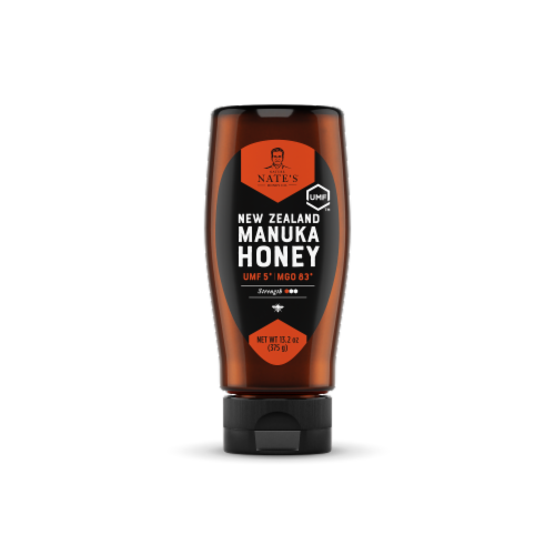 Nature Nate's® New Zealand Manuka Honey MGO 83+ UMF™ 5+ Perspective: front