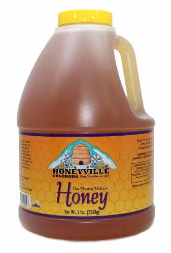 Honeyville Pure Mountain Wildflower Honey Perspective: front