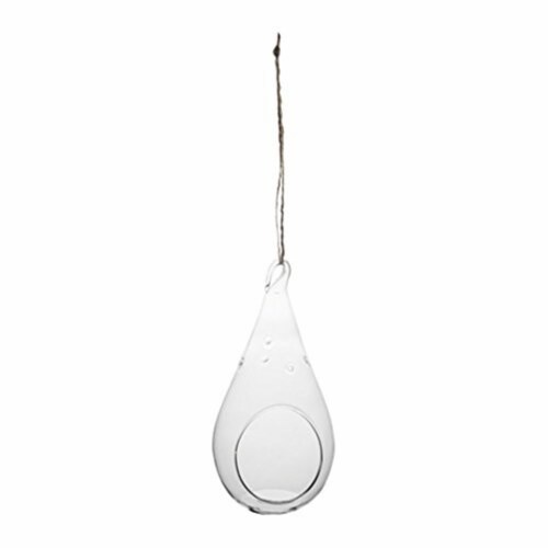 Syndicate Home & Garden Teardrop Hanging Terrarium - 3.5  x 7 Perspective: front