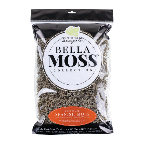 Syndicate Home and Garden Bella Moss Collection Preserved Spanish Moss Perspective: front