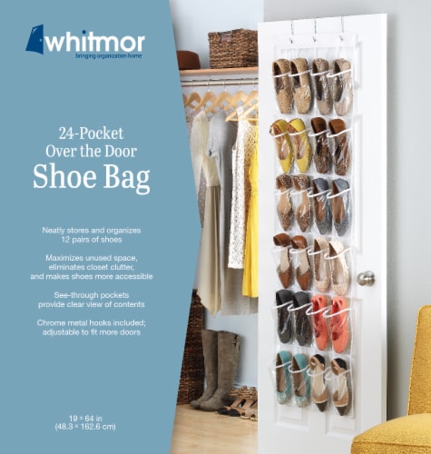 Whitmor Over-the-Door Shoe Bag Organizer - White, 1 ct - Dillons