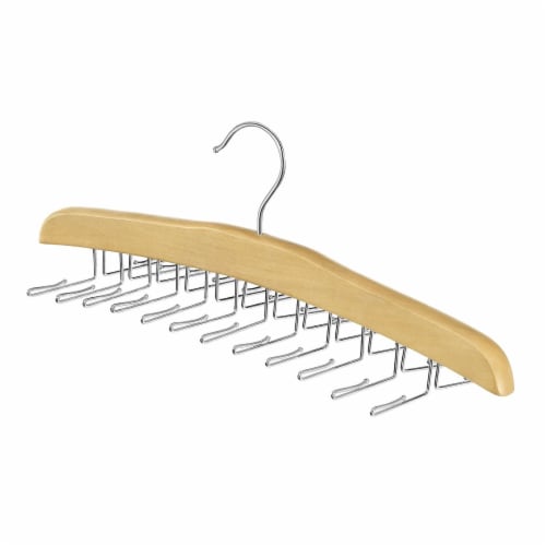 Whitmor 6 in. H x 5 in. W x 17-1/8 in. L Wood Non-Slip Tie/Belt Organizer 1 pk - Total Qty: Perspective: front
