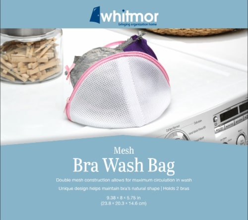Whitmor Mesh Bra Wash Bag Laundry Supplies Perspective: front