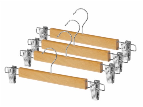 Whitmor Natural Wood Skirt Hangers, 4 pk - Fred Meyer