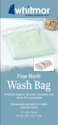 Whitmor Fine Mesh Wash Bag Perspective: front