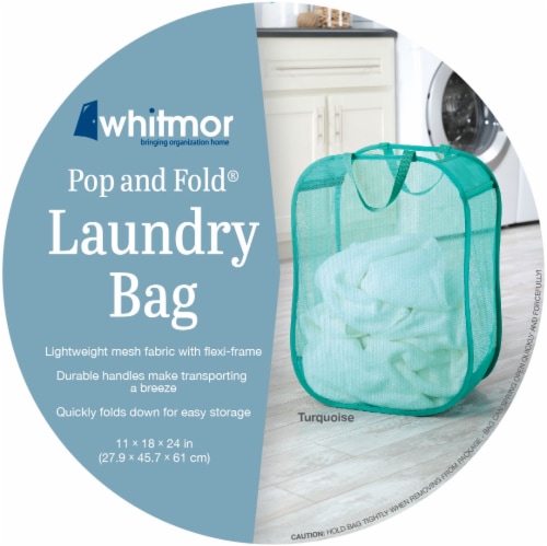 Whitmor Pop & Fold Laundry Bag - Assorted, 1 ct - Pay Less Super