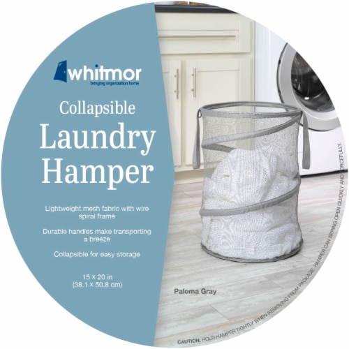 Whitmor Collapsible Laundry Hamper Perspective: front