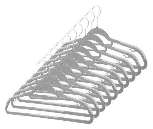 Whitmor Sure-Grip Suit Hangers - Silver Perspective: front