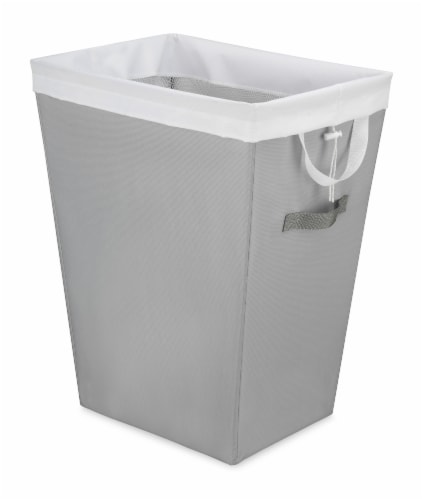 Whitmor Easycare Hamper & Laundry Bag - Gray/White Perspective: front