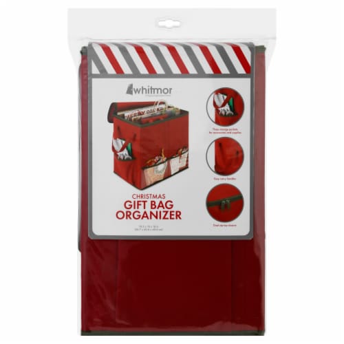 Whitmor Christmas Gift Bag Organizer Red Green 1 ct Food 4 Less