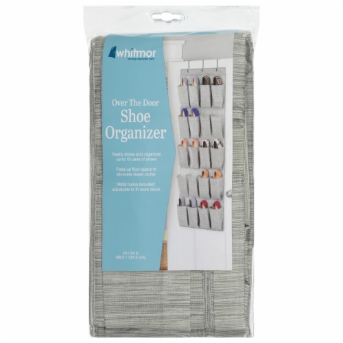 Whitmor Over the Door Shoe Organizer - Space Dyed, 19 x 54 in - Fry's Food  Stores