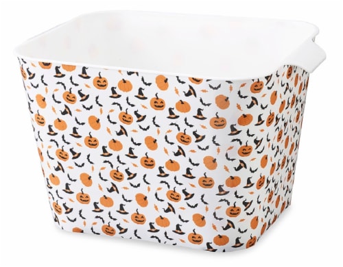 Orange Polka Dot Halloween Tote