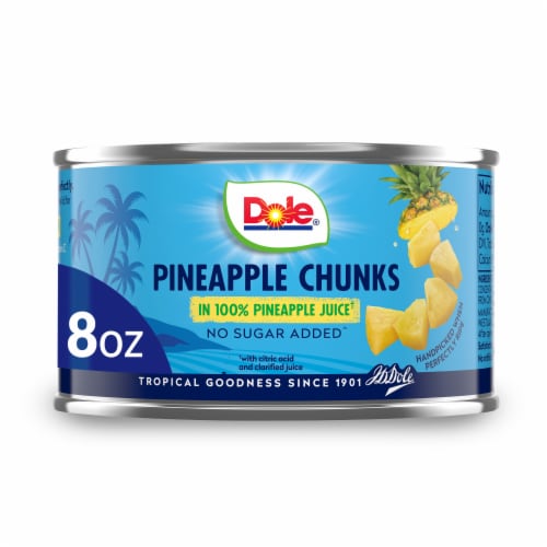 Dole® Canned Pineapple Chunks Fruit In 100% Pineapple Juice