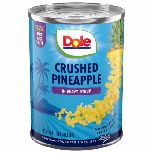 Dole® Canned Crushed Pineapple in Heavy Syrup Perspective: front
