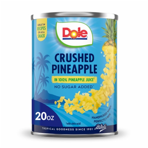 Dole® Canned Crushed Pineapple Fruit In 100% Pineapple Juice