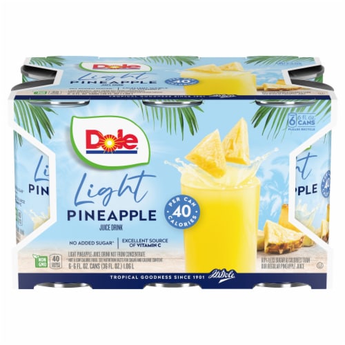 Dole® Light Pineapple Juice Drink Perspective: front