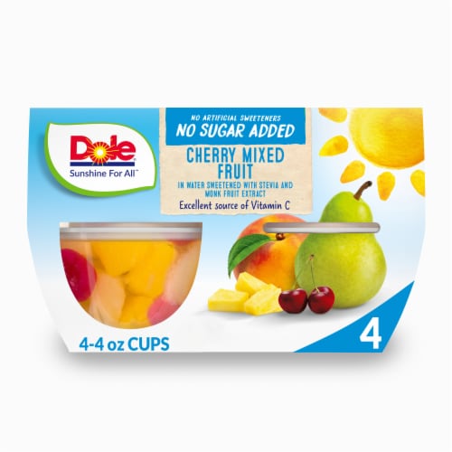 Dole® Fruit Bowls® Cherry Mixed Fruit With No Sugar Added Cups