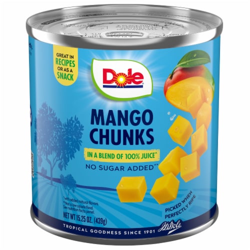 Dole® Mango Chunks in Juice Perspective: front