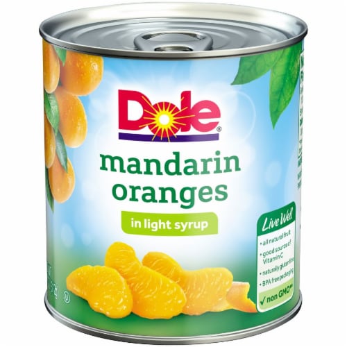 Dole Mandarin Oranges in Light Syrup Perspective: front