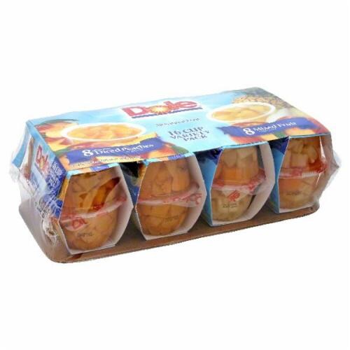 Dole Diced Peaches and Mixed Fruit Cups Perspective: front